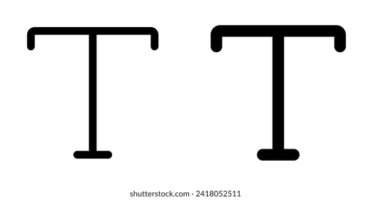 Editable text, type tool vector icon. Part of a big icon set family. Perfect for web and app interfaces, presentations, infographics, etc