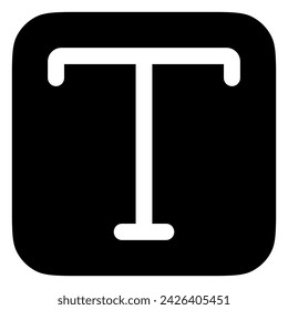 Editable text, type tool vector icon. Part of a big icon set family. Perfect for web and app interfaces, presentations, infographics, etc