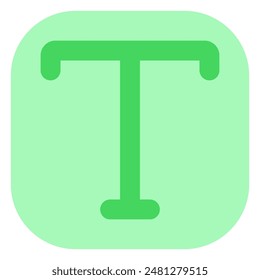 Editable text, type tool vector icon. Part of a big icon set family. Perfect for web and app interfaces, presentations, infographics, etc