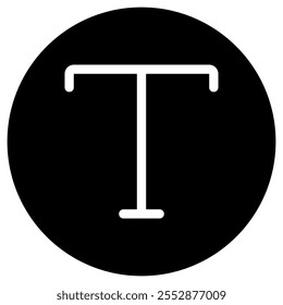 Editable text, type tool vector icon. Part of a big icon set family. Perfect for web and app interfaces, presentations, infographics, etc