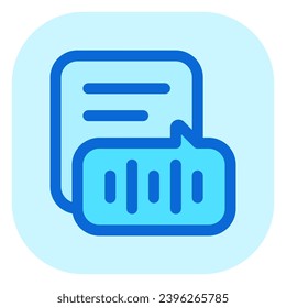 Editable text-to-speech vector icon. Part of a big icon set family. Perfect for web and app interfaces, presentations, infographics, etc