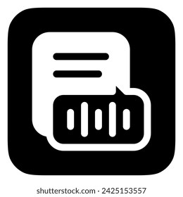 Editable text-to-speech vector icon. Part of a big icon set family. Perfect for web and app interfaces, presentations, infographics, etc