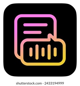 Editable text-to-speech vector icon. Part of a big icon set family. Perfect for web and app interfaces, presentations, infographics, etc