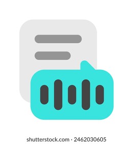 Editable text-to-speech vector icon. Part of a big icon set family. Perfect for web and app interfaces, presentations, infographics, etc