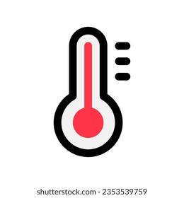Editable thermometer vector icon. Part of a big icon set family. Perfect for web and app interfaces, presentations, infographics, etc