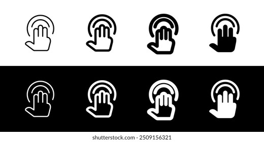 Editable three fingers hold vector icon. Part of a big icon set family. Perfect for web and app interfaces, presentations, infographics, etc