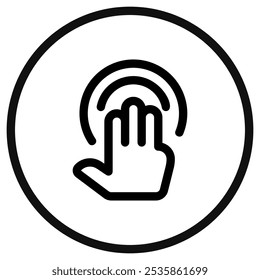 Editable three fingers hold vector icon. Part of a big icon set family. Perfect for web and app interfaces, presentations, infographics, etc