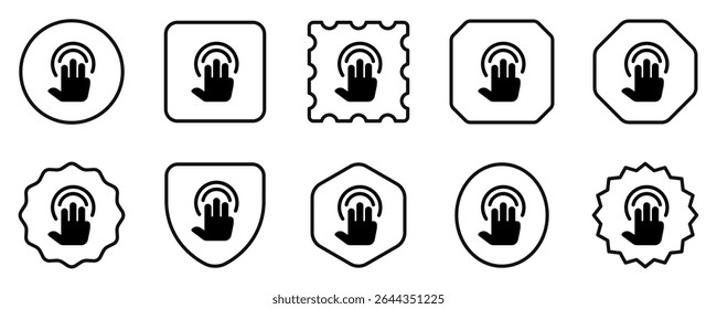 Editable three fingers hold vector icon. Part of a big icon set family. Perfect for web and app interfaces, presentations, infographics, etc
