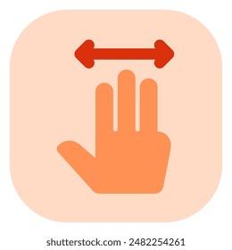 Editable three fingers move vector icon. Part of a big icon set family. Perfect for web and app interfaces, presentations, infographics, etc