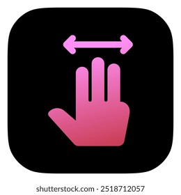 Editable three fingers move vector icon. Part of a big icon set family. Perfect for web and app interfaces, presentations, infographics, etc