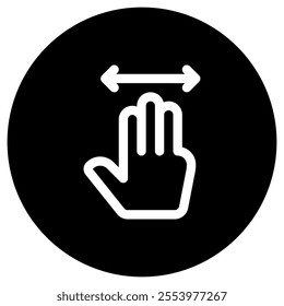 Editable three fingers move vector icon. Part of a big icon set family. Perfect for web and app interfaces, presentations, infographics, etc