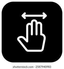 Editable three fingers move vector icon. Part of a big icon set family. Perfect for web and app interfaces, presentations, infographics, etc