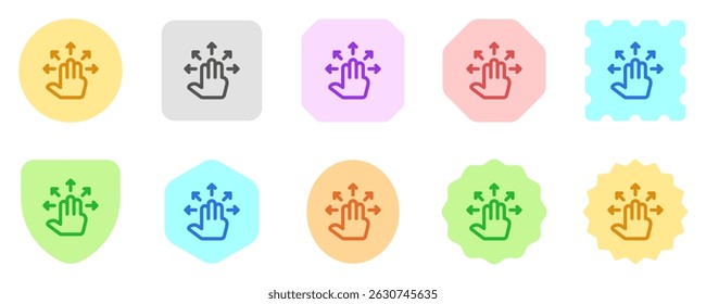 Editable three fingers move vector icon. Part of a big icon set family. Perfect for web and app interfaces, presentations, infographics, etc