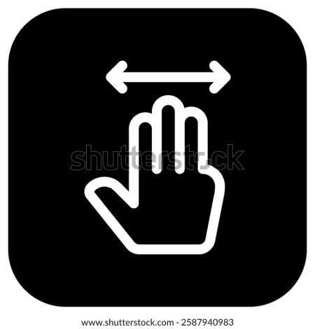 Editable three fingers move vector icon. Part of a big icon set family. Perfect for web and app interfaces, presentations, infographics, etc