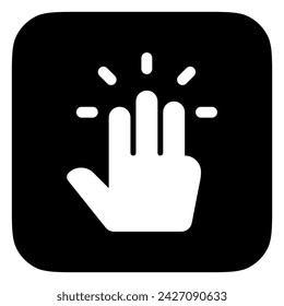 Editable three fingers tap vector icon. Part of a big icon set family. Perfect for web and app interfaces, presentations, infographics, etc