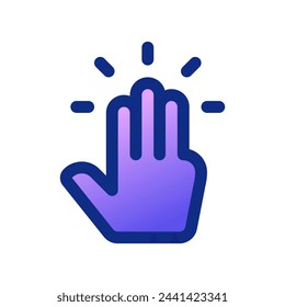 Editable three fingers tap vector icon. Part of a big icon set family. Perfect for web and app interfaces, presentations, infographics, etc