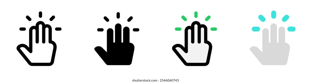 Editable three fingers tap vector icon. Part of a big icon set family. Perfect for web and app interfaces, presentations, infographics, etc