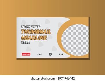 Editable thumbnail design for any kind of business, thumbnail vector template