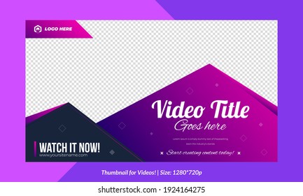 Editable Thumbnail template for videos Premium Vector thumbnail design Customizable Thumbnails and all texts are editable suitable for any kind of videos	