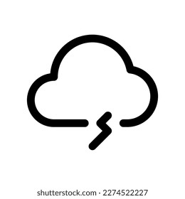 Editable thundercloud vector icon. Part of a big icon set family. Perfect for web and app interfaces, presentations, infographics, etc