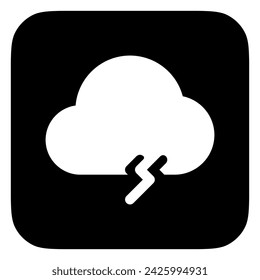 Editable thundercloud vector icon. Part of a big icon set family. Perfect for web and app interfaces, presentations, infographics, etc