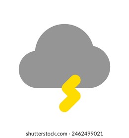 Editable thundercloud vector icon. Part of a big icon set family. Perfect for web and app interfaces, presentations, infographics, etc
