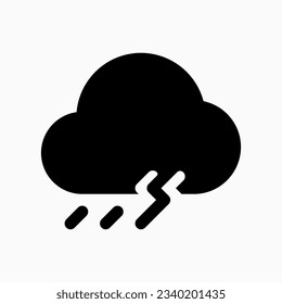 Editable thunderstorm vector icon. Part of a big icon set family. Perfect for web and app interfaces, presentations, infographics, etc