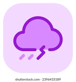 Editable thunderstorm vector icon. Part of a big icon set family. Perfect for web and app interfaces, presentations, infographics, etc