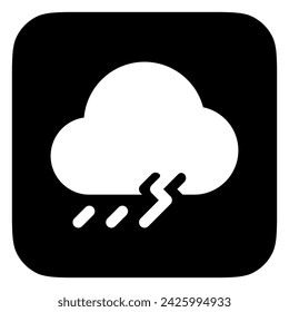 Editable thunderstorm vector icon. Part of a big icon set family. Perfect for web and app interfaces, presentations, infographics, etc