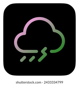 Editable thunderstorm vector icon. Part of a big icon set family. Perfect for web and app interfaces, presentations, infographics, etc