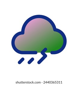 Editable thunderstorm vector icon. Part of a big icon set family. Perfect for web and app interfaces, presentations, infographics, etc