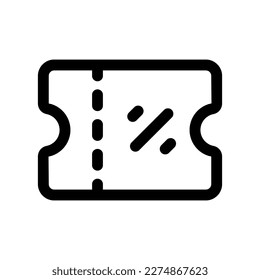 Editable ticket, coupon vector icon. Part of a big icon set family. Perfect for web and app interfaces, presentations, infographics, etc