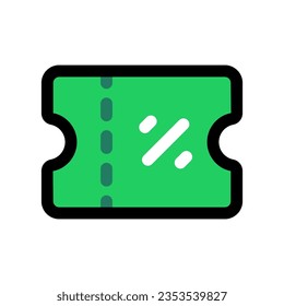 Editable ticket, coupon vector icon. Part of a big icon set family. Perfect for web and app interfaces, presentations, infographics, etc