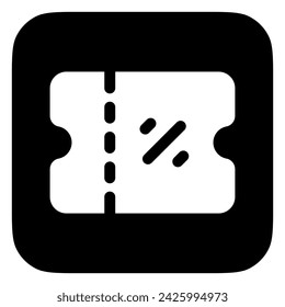 Editable ticket, coupon vector icon. Part of a big icon set family. Perfect for web and app interfaces, presentations, infographics, etc