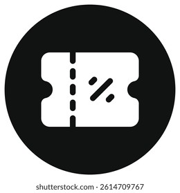 Editable ticket, coupon vector icon. Part of a big icon set family. Perfect for web and app interfaces, presentations, infographics, etc
