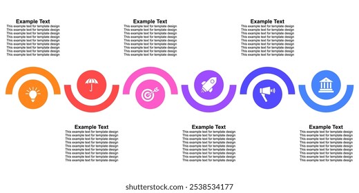 Infografía del progreso o del paso del flujo de la línea de tiempo editable, negocio moderno del hito para el desarrollo de la compañía de la estrategia de la Plantilla o acontecimiento histórico. Elemento para diapositiva de presentación corporativa