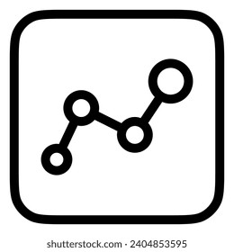 Editable timeline, chart vector icon. Map, location, navigation. Part of a big icon set family. Perfect for web and app interfaces, presentations, infographics, etc