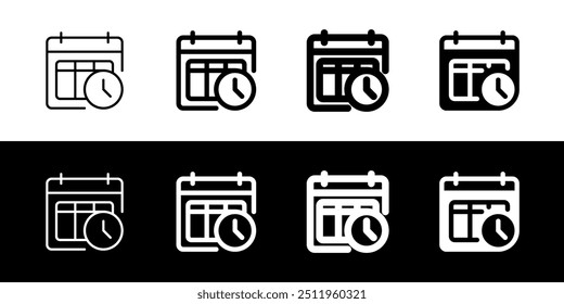 Editable timetable, schedule, agenda vector icon. Online learning, course, tutorial. Part of a big icon set family. Perfect for web and app interfaces, presentations, infographics, etc