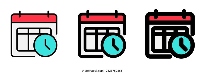 Editable timetable, schedule, agenda vector icon. Online learning, course, tutorial. Part of a big icon set family. Perfect for web and app interfaces, presentations, infographics, etc