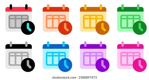 Editable timetable, schedule, agenda vector icon. Online learning, course, tutorial. Part of a big icon set family. Perfect for web and app interfaces, presentations, infographics, etc