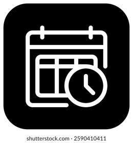 Editable timetable, schedule, agenda vector icon. Online learning, course, tutorial. Part of a big icon set family. Perfect for web and app interfaces, presentations, infographics, etc