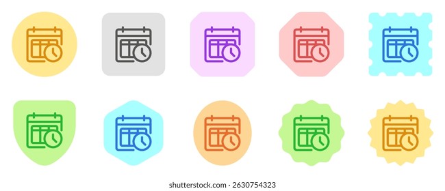 Editable timetable, schedule, agenda vector icon. Online learning, course, tutorial. Part of a big icon set family. Perfect for web and app interfaces, presentations, infographics, etc