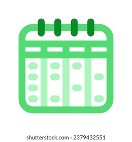 Editable timetable, schedule, calendar, agenda, planner vector icon. Business, stationery, office. Part of a big icon set family. Perfect for web and app interfaces, presentations, infographics, etc