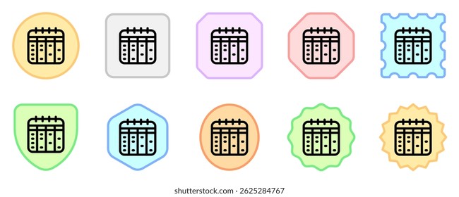 Editable timetable, schedule, calendar, agenda, planner vector icon. Business, stationery, office. Part of a big icon set family. Perfect for web and app interfaces, presentations, infographics, etc