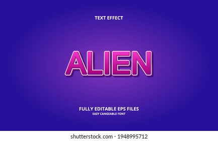 Editable Title Alien Text Effect