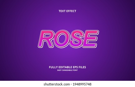 Editable Title Rose Text Effect