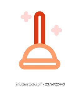 Editable toilet plunger vector icon. Part of a big icon set family. Perfect for web and app interfaces, presentations, infographics, etc