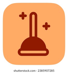 Bearbeitbarer Toilettenkolben, Vektorsymbol. Teil einer großen Icon-Set-Familie. Perfekt für Web- und App-Schnittstellen, Präsentationen, Infografiken usw.