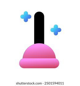 Icono de Vector de émbolo de inodoro editable. Parte de una gran familia de iconos. Perfecto para interfaces de Web y App, presentaciones, infografías, etc