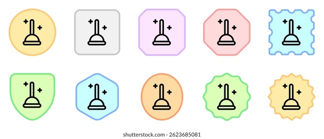 Editable toilet plunger vector icon. Part of a big icon set family. Perfect for web and app interfaces, presentations, infographics, etc